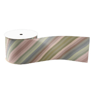 Colorful Peach Khaki Olive Green Color Of The Year Grosgrain Ribbon