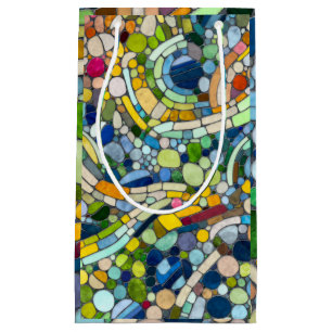 Colorful Pebbles Mosaic Art Small Gift Bag