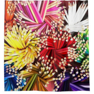 Colorful Pencils Purple Blue Yellow Green Red Pink