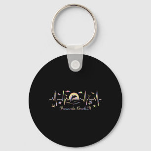 Colorful Pensacola Beach Keychain