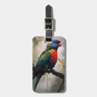 Colorful Perch: A Rainbow Lorikeet in the Tree