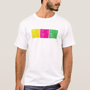Colorful Periodic Table Bacon T-Shirt
