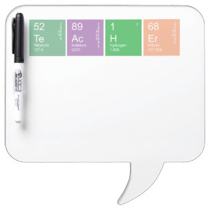 Colorful Periodic Table Science Teacher Dry Erase Board