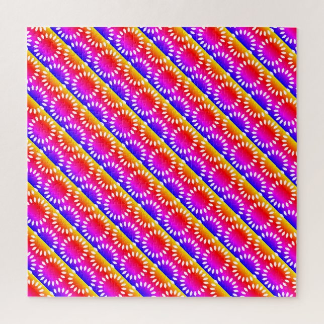 Colorful Petal Mandala Pattern Jigsaw Puzzle (Vertical)