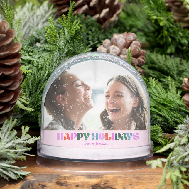 colorful photo pink modern friends name cute (Hiver)