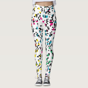 Colorful Pixel blocks Leggings