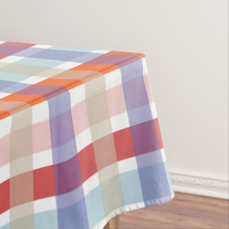 Colorful Plaid Check Pattern Tablecloth