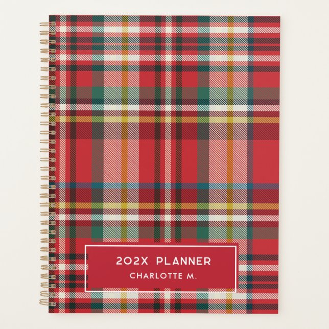 Colorful Plaid Classic Personnalisé 2025 (Devant)