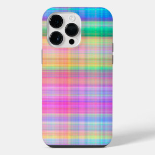 COLORFUL PLAID PATTERNS iPhone 14 PRO MAX CASE