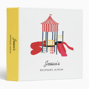 Colorful Playground School Artwork Photo Album Binder