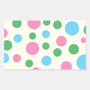 Colorful polka dots pattern sticker