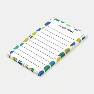 Colorful polka Dots personalized Post-it Notes