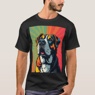 Colorful Pop Art Dog Illustration  Bold & Fun Pet T-Shirt