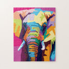 Colorful Pop Art Elephant Portrait