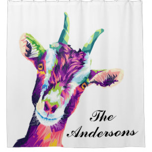 Colorful Pop Art Goat Personalized