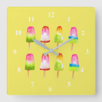Colorful popsicle ice-block Summer art