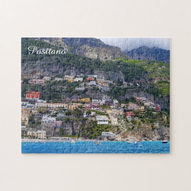 Colorful Positano village on Amalfi Coast Italy Jigsaw Puzzle (Horizontal)