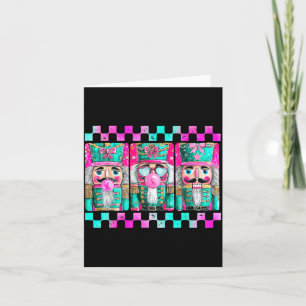 Colorful Preppy Nutcracker Design For Christmas Lo Card