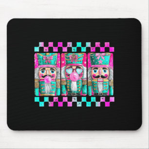 Colorful Preppy Nutcracker Design For Christmas Lo Mouse Pad