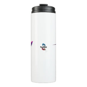 Colorful prism hummingbird thermal tumbler