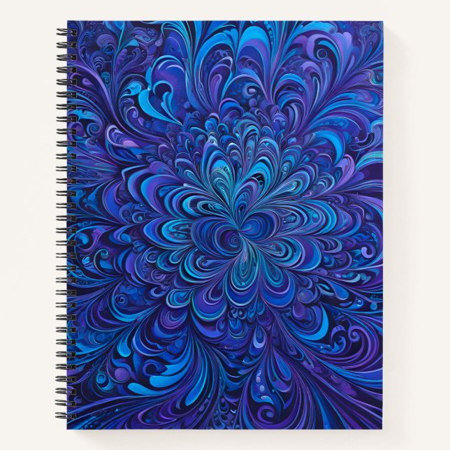Colorful Psychedelia Airbrush Art Spiral Notebook (Front)