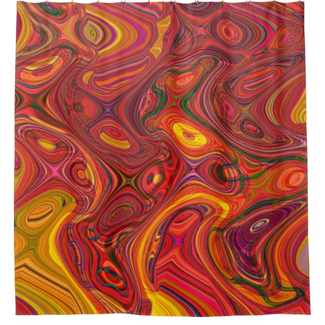 Colorful psychedelic background made of interweavi (Front)