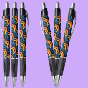 Colorful Purple Stripes Pattern          Pen