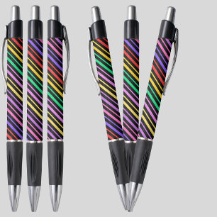 Colorful Purple Stripes Pattern          Pen