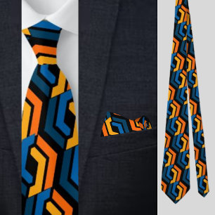 Colorful Purple Stripes Pattern          Tie