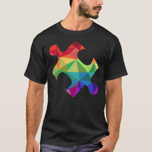 Colorful Puzzle Piece For Autism Awareness T-Shirt