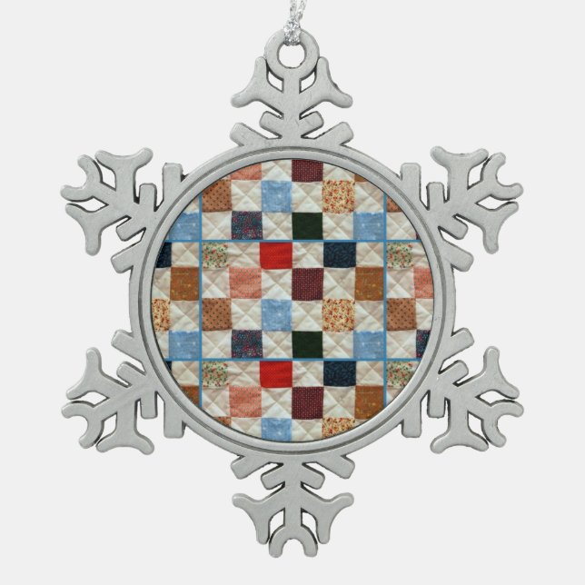 Colorful quilt pattern ornament (Front)