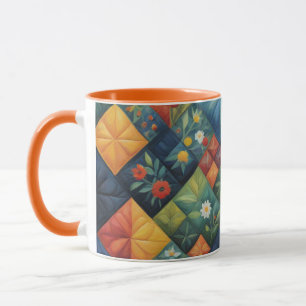 Colorful Quilting Pattren - Quilting Lover Mug