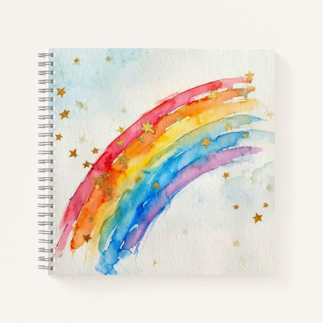 Colorful Rainbow Notebook.  Notebook (Front)