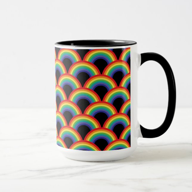 Colorful Rainbow Pattern Mug (Right)