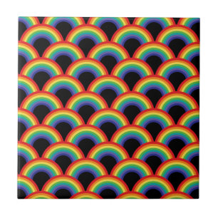 Colorful Rainbow Pattern Tile