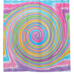 Colorful rainbow swirl