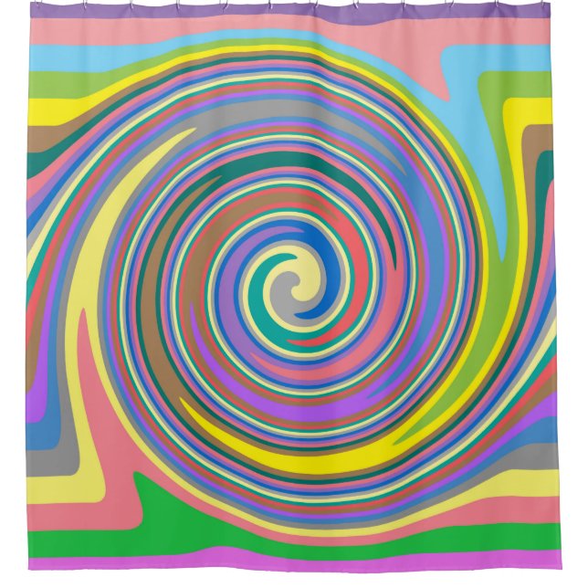 Colorful rainbow swirl pattern (Front)