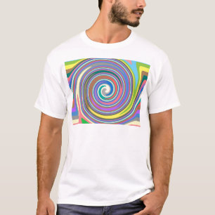 Colorful rainbow swirl pattern T-Shirt