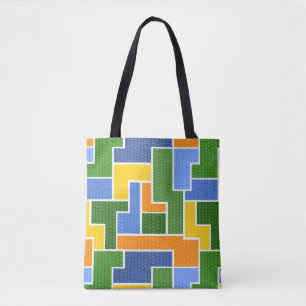 colorful rectangles tote bag