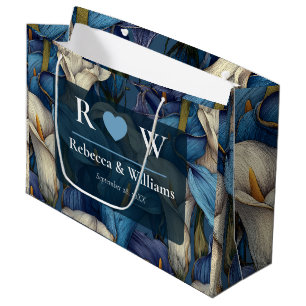 Colorful Red Calla Lilies Fantasy Tropical Wedding Large Gift Bag