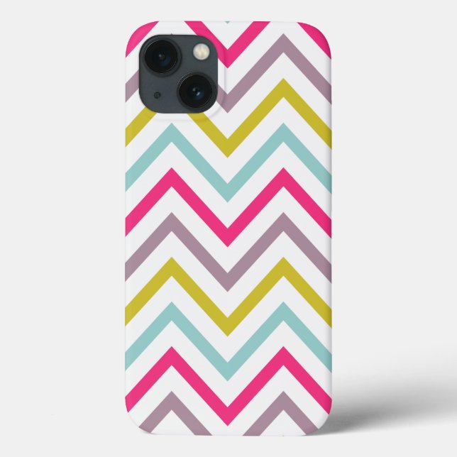 COLORFUL RETRO CHEVRON PATTERN IPAD AIR CASE (Back)