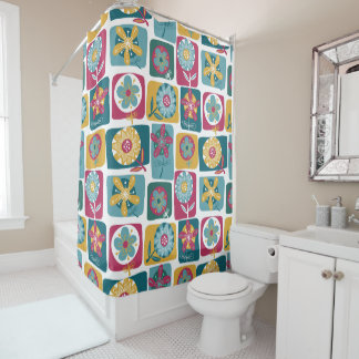 Colorful Retro Floral Pattern