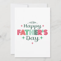 colorful retro happy father's day