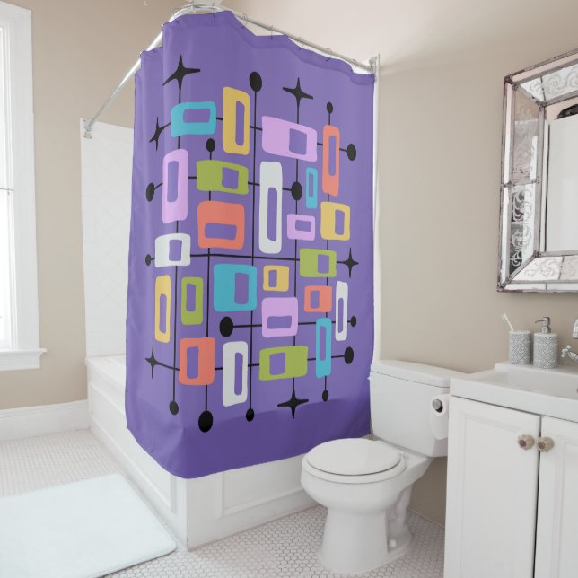 Colorful Retro Mid Century Modern Atomic Abstract (In Situ)