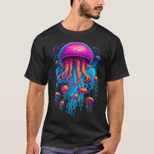 Colorful Rhapsody: Jellyfish in Cosmic Harmony T-Shirt