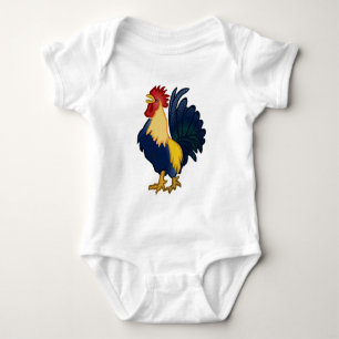 Colorful Rooster Baby Bodysuit
