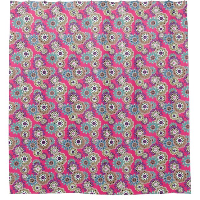 Colorful rustic floral pattern retro  (Front)