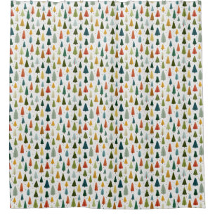 Colorful Scandinavian Style Christmas Tree Pattern