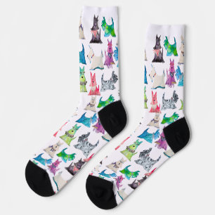 Colorful Scottie Socks
