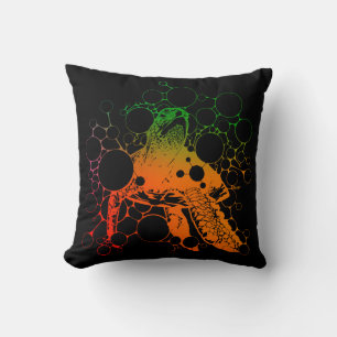 Colorful Sea Turtle Throw Pillow